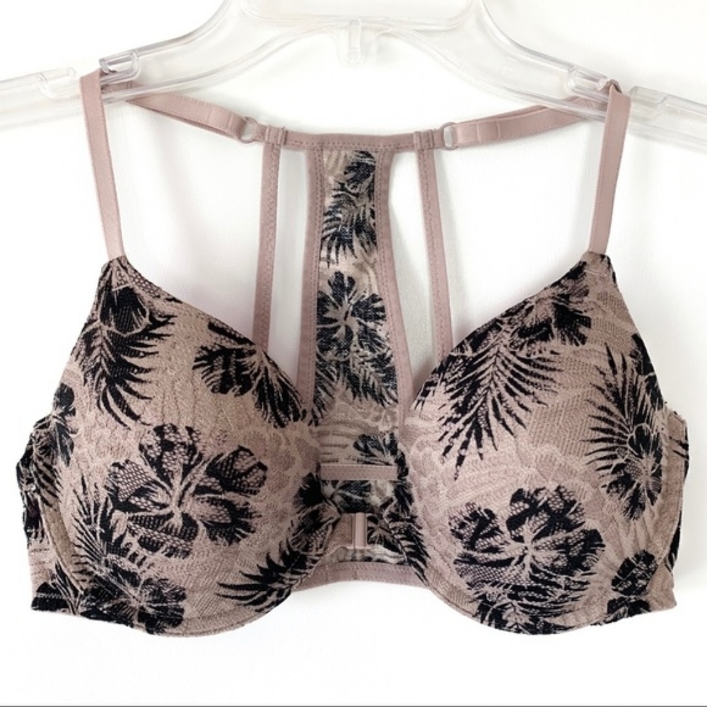 Pink Victoria's Secret Lace Palm Front Clasp Bra - Picture 2 of 11